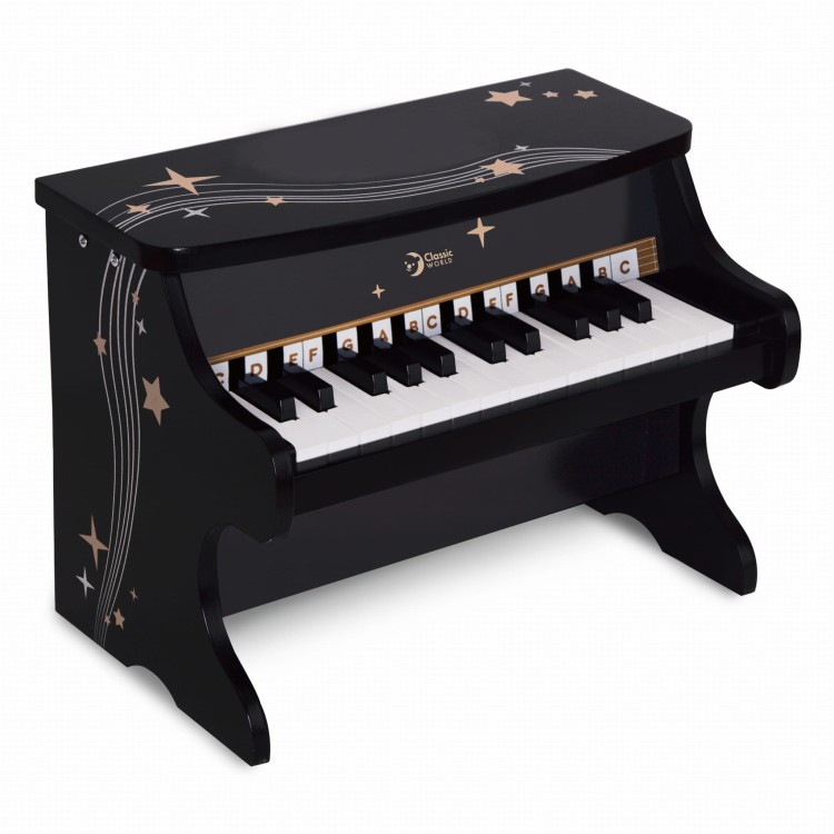 Pianino Czarne dla Dzieci CLASSIC WORLD