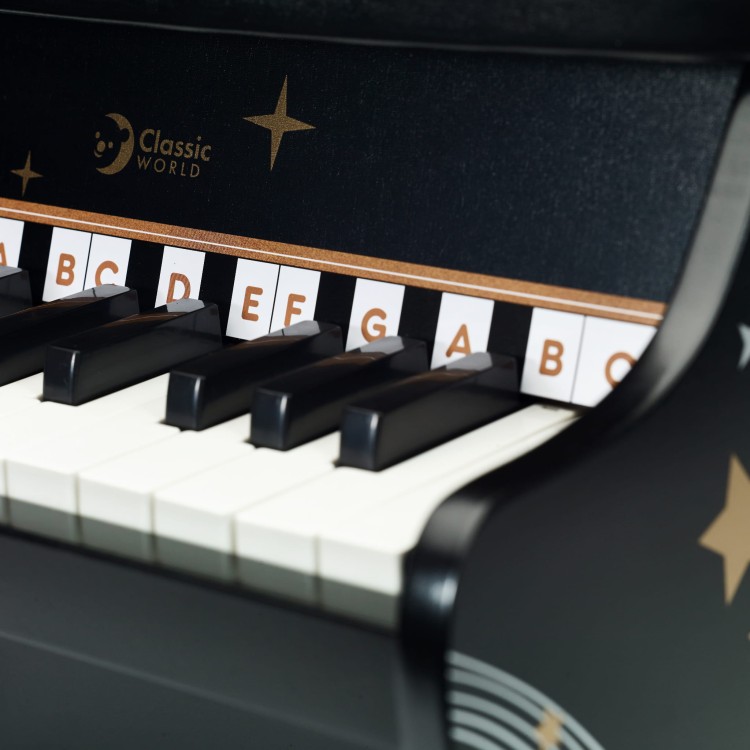 Pianino Czarne dla Dzieci CLASSIC WORLD