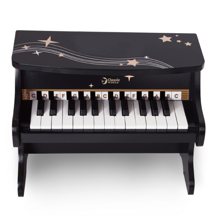 Pianino Czarne dla Dzieci CLASSIC WORLD