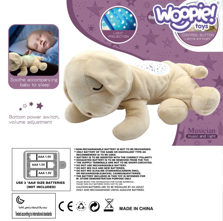Przytulanka Projektor 2w1 Usypiacz Hipopotam WOOPIE BABY