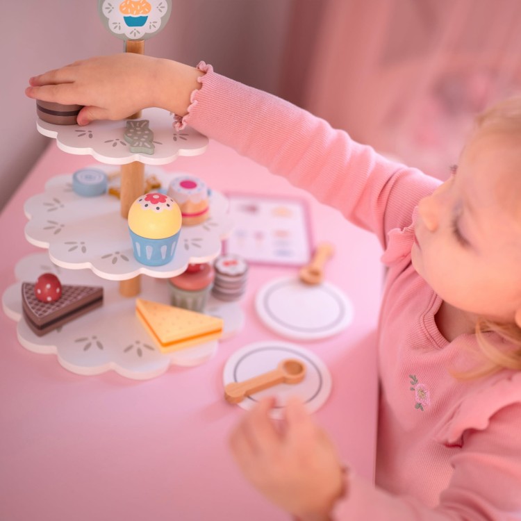 Patera Słodkości Drewniany Stojak Babeczki Ciasta TOOKY TOY