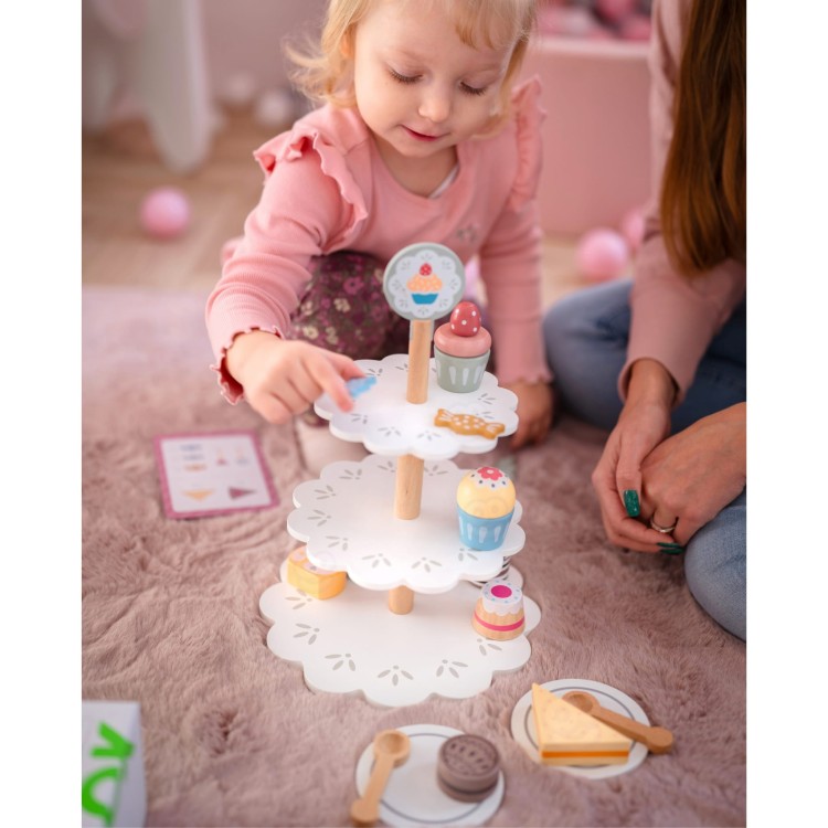 Patera Słodkości Drewniany Stojak Babeczki Ciasta TOOKY TOY