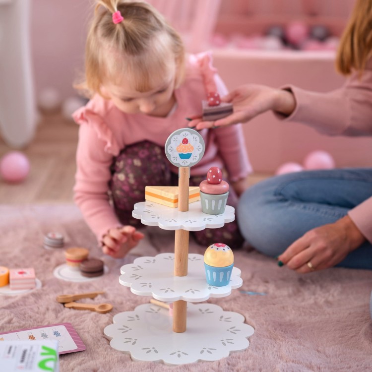 Patera Słodkości Drewniany Stojak Babeczki Ciasta TOOKY TOY