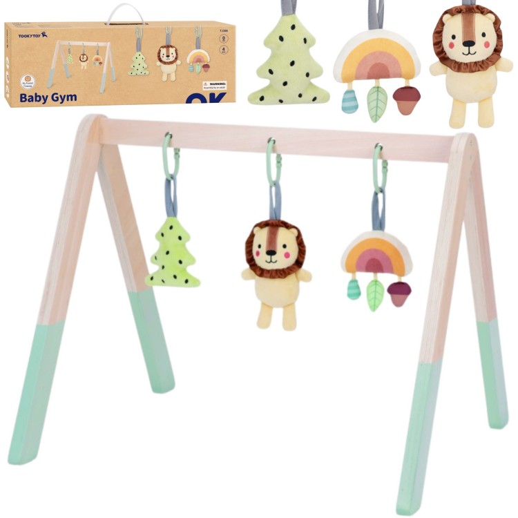 Baby Gym Stojak Edukacyjny Gimnastyczny 3 Zawieszki TOOKY TOY