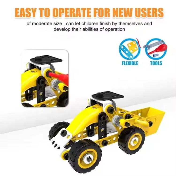 Pojazdy Zestaw Konstrukcyjny 8w1 Klocki WOOPIE