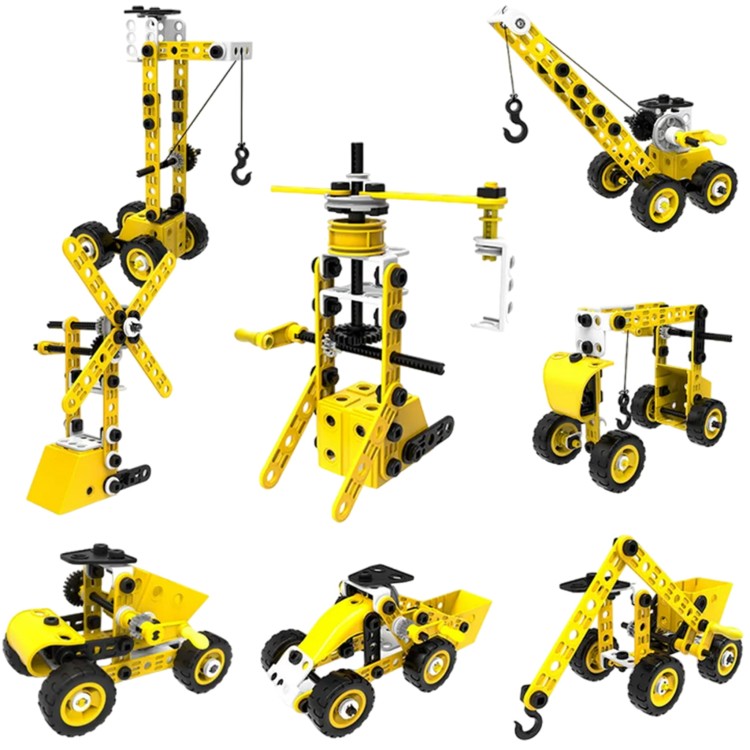 Pojazdy Zestaw Konstrukcyjny 8w1 Klocki WOOPIE