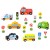 Zestaw Drewnianych Pojazdów i Znaków Drogowych 15 el. WOOPIE