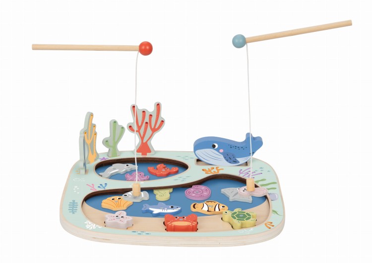 Złowić Rybkę Gra Zręcznościowa Układanka Montessori TOOKY TOY