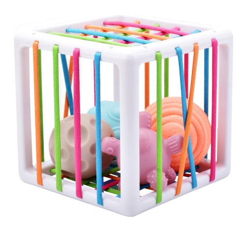 Elastyczna Kostka Sensoryczna Sorter dla Dzieci Zwariowane Kształty 5 el. WOOPIE BABY