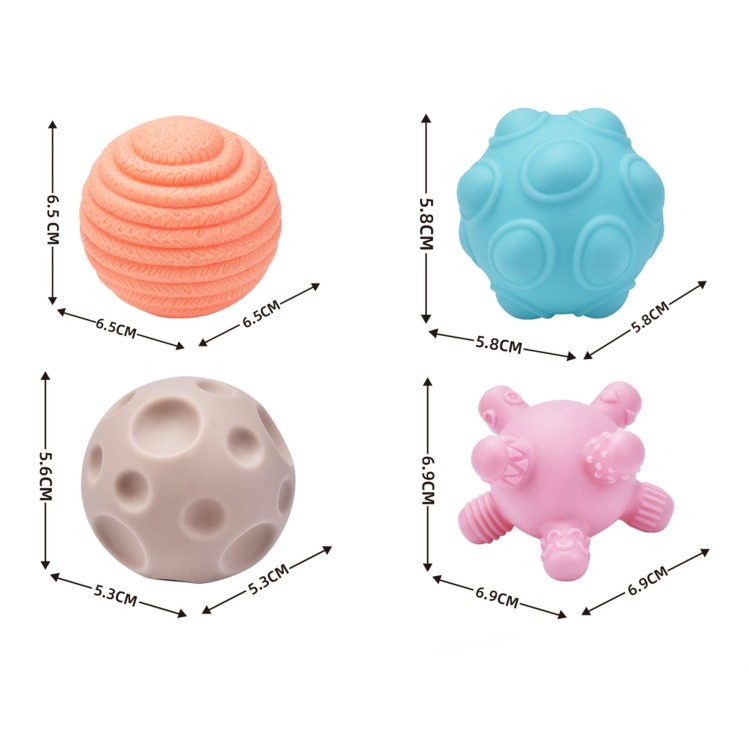 Elastyczna Kostka Sensoryczna Sorter dla Dzieci Zwariowane Kształty 5 el. WOOPIE BABY