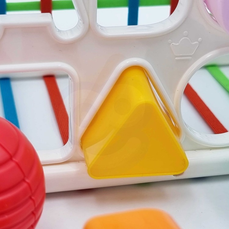 Elastyczna Kostka Sensoryczna Sorter dla Dzieci Kolorowe Kształty Alfabet 15 el. WOOPIE BABY