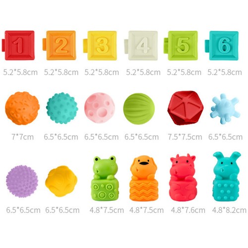 Sensoryczne puzzle 20 el. WOOPIE BABY