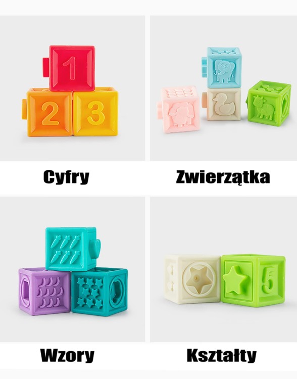 Sensoryczne puzzle 20 el. WOOPIE BABY