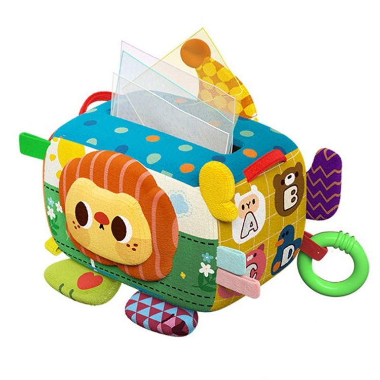 Zabawka Edukacyjna Sensoryczna Pani Metka Pudełeczko Chusteczek WOOPIE BABY