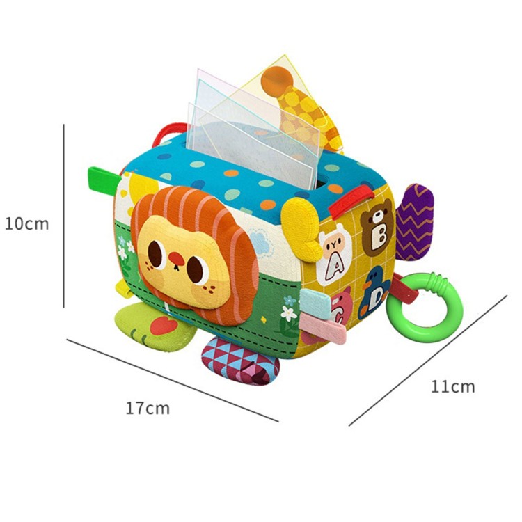 Zabawka Edukacyjna Sensoryczna Pani Metka Pudełeczko Chusteczek WOOPIE BABY