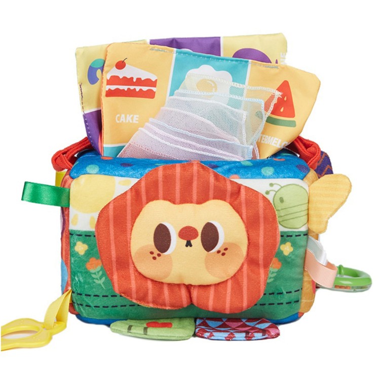 Zabawka Edukacyjna Sensoryczna Pani Metka Pudełeczko Chusteczek WOOPIE BABY