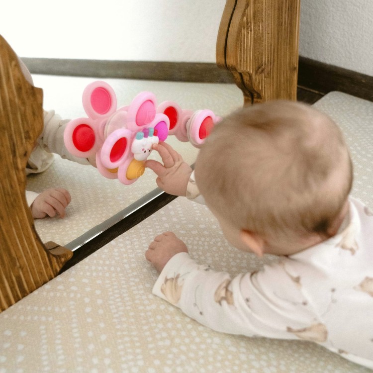 Kosmiczny Spinner Pop-it Zabawka Sensoryczna Wymienne 3 szt Różowy. WOOPIE BABY