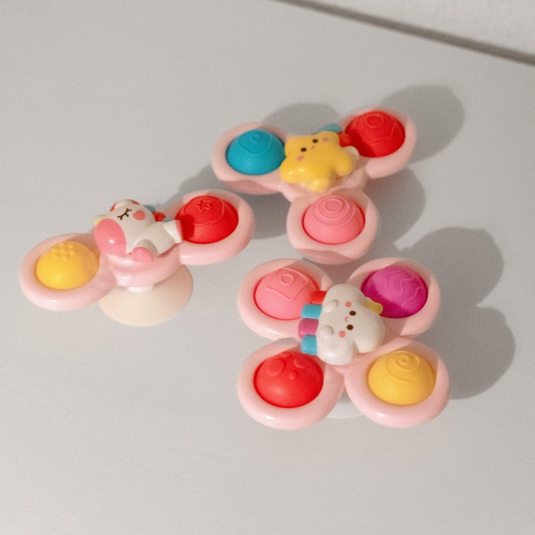 Kosmiczny Spinner Pop-it Zabawka Sensoryczna Wymienne 3 szt Różowy. WOOPIE BABY