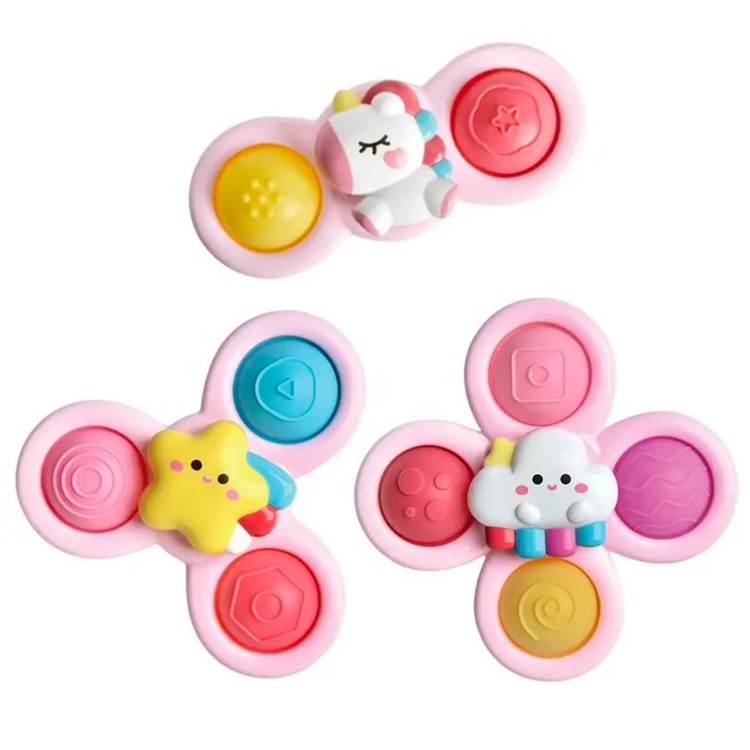 Kosmiczny Spinner Pop-it Zabawka Sensoryczna Wymienne 3 szt Różowy. WOOPIE BABY