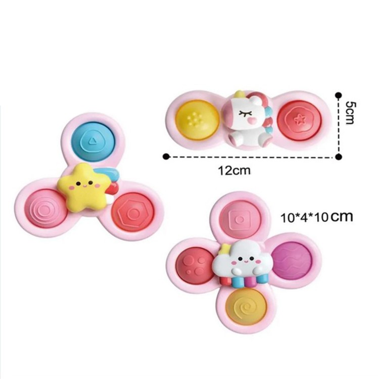 Kosmiczny Spinner Pop-it Zabawka Sensoryczna Wymienne 3 szt Różowy. WOOPIE BABY