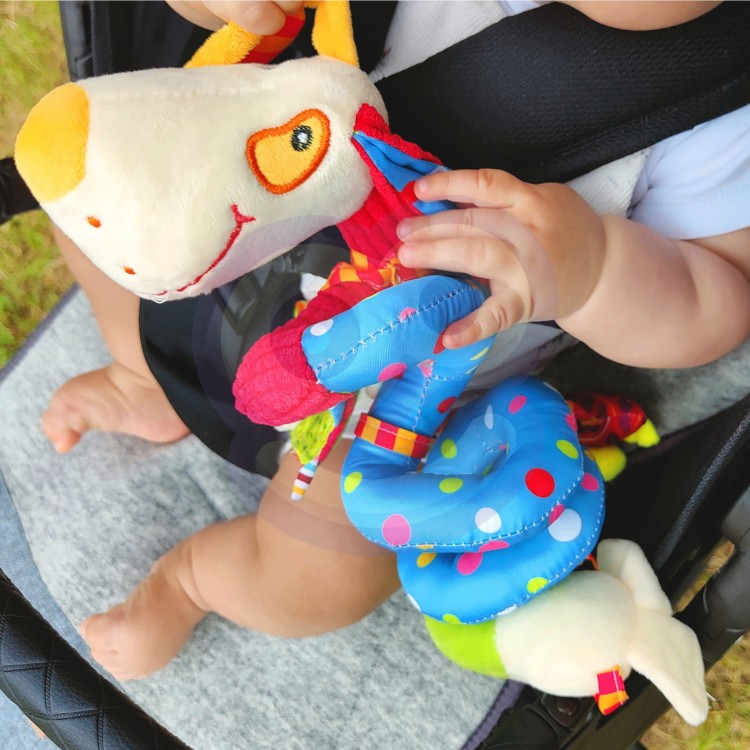 Miękka Zawieszka Spirala do Wózka Łóżeczka Piesek Edukacyjna WOOPIE BABY