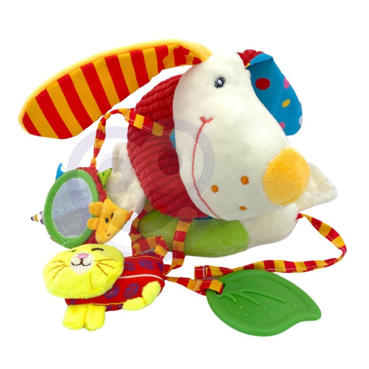 Miękka Zawieszka Spirala do Wózka Łóżeczka Piesek Edukacyjna WOOPIE BABY