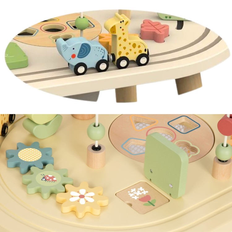 Drewniany Stolik Aktywności Safari TOOKY TOY