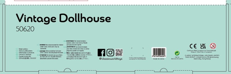 Drewniany Domek dla Lalek Vintage