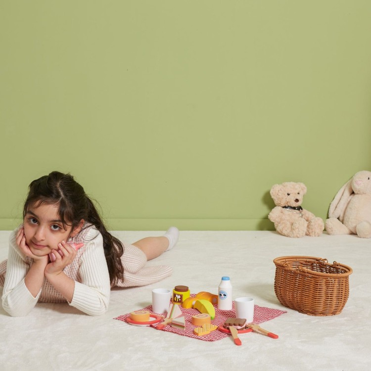 Drewniany Zestaw Piknikowy 30 el.