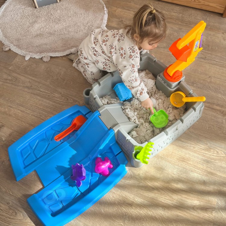 Przenośna Piaskownica Zamek Zamykana + 9 akc. WOOPIE