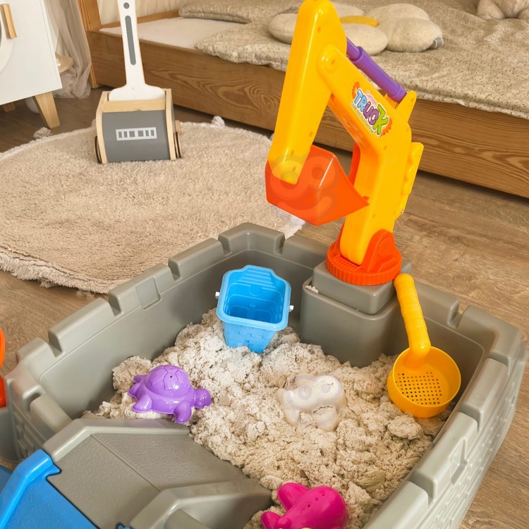 Przenośna Piaskownica Zamek Zamykana + 9 akc. WOOPIE