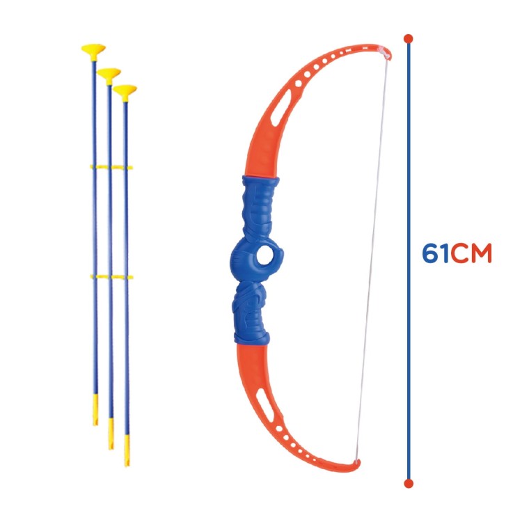 Zestaw Małego Łucznika Łuk Strzały Tarcza 12el. WOOPIE