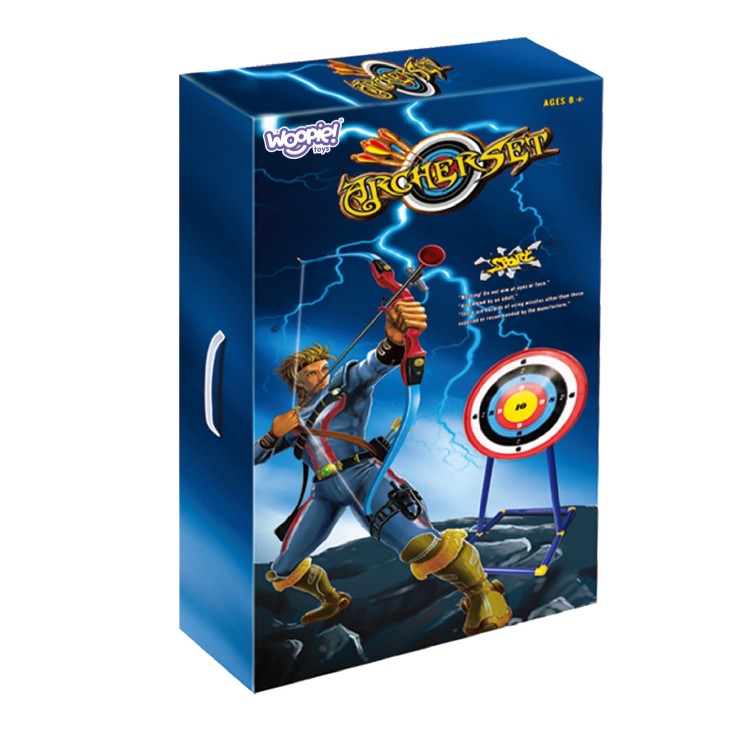 Zestaw Małego Łucznika Łuk Strzały Tarcza 12el. WOOPIE