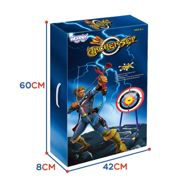 Zestaw Małego Łucznika Łuk Strzały Tarcza 12el. WOOPIE