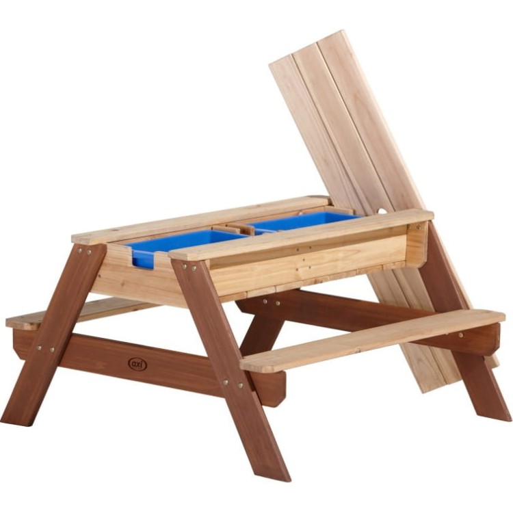 Stół Piknikowy Nick z Ławką i Parasolem oraz Pojemnikami na Wodę/Piasek