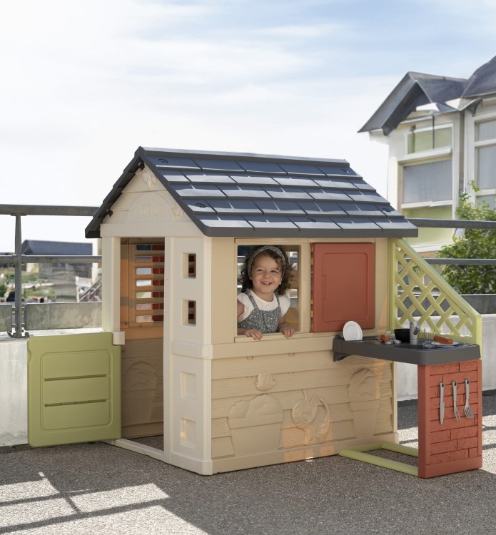 Domek Nature z kuchnią + 17 akcesoriów SMOB Y