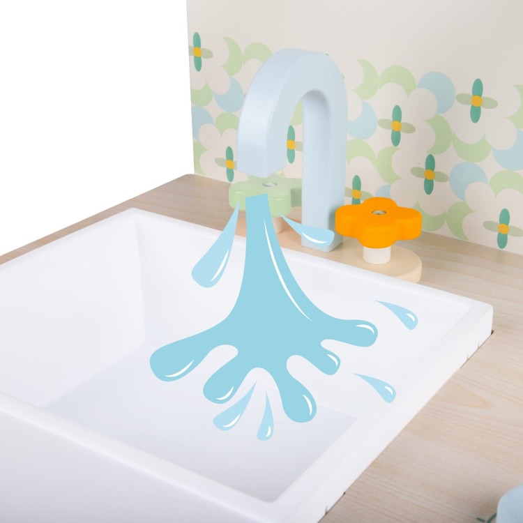 Drewniana Kuchnia XXL Wielofunkcyjna z Pralką i Akcesoriami CLASSIC WORLD