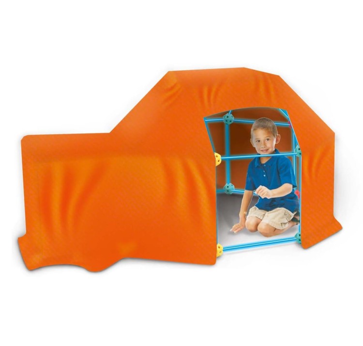 Duże Klocki Konstrukcyjny Namiot Zestaw Słomki Rurki 128 el.