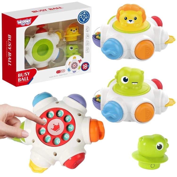 Kosmiczna Rakieta Aktywności - Edukacyjna Kostka Sensoryczna 18m+