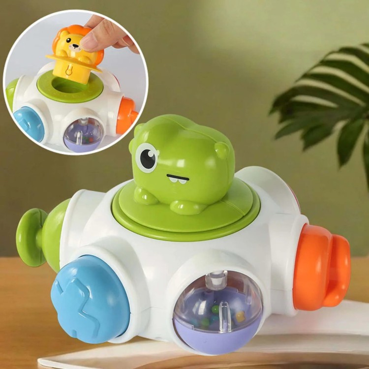 Kosmiczna Rakieta Aktywności - Edukacyjna Kostka Sensoryczna 18m+