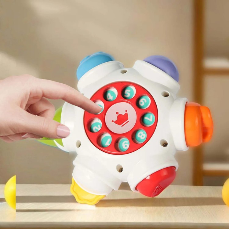 Kosmiczna Rakieta Aktywności - Edukacyjna Kostka Sensoryczna 18m+