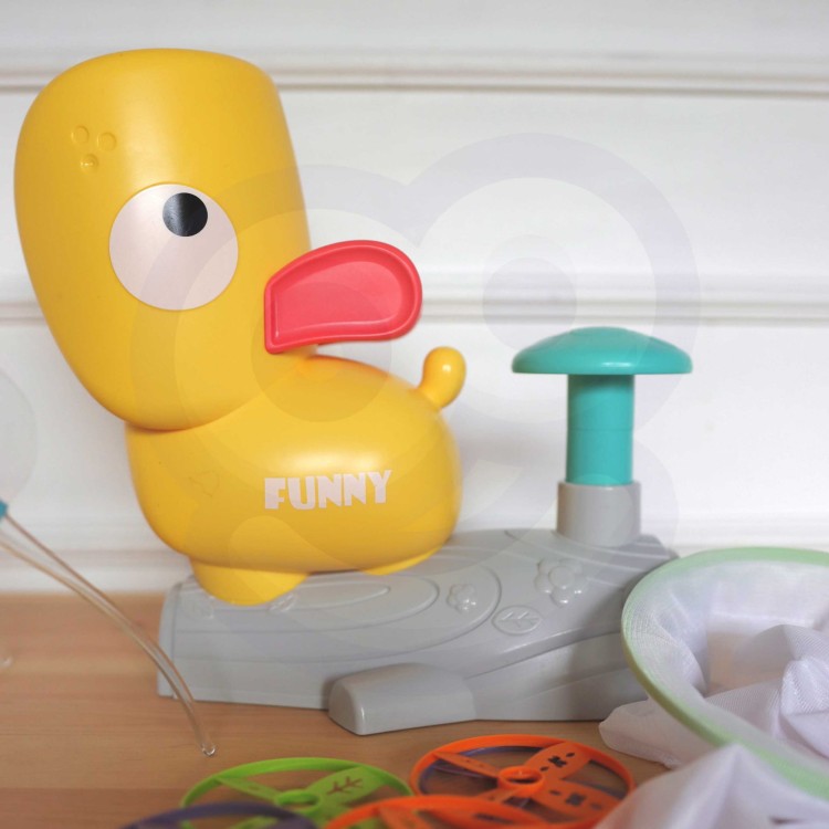 Gra Zręcznościowa Złap Frisbee z Wyrzutnią Dysków – WOOPIE