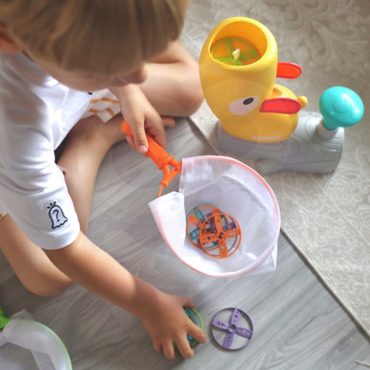 Gra Zręcznościowa Złap Frisbee z Wyrzutnią Dysków – WOOPIE