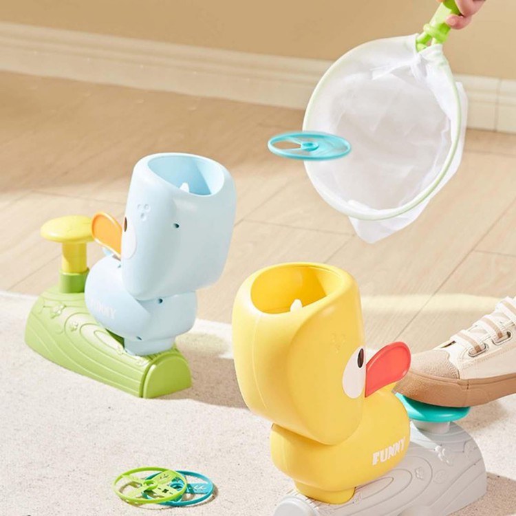 Gra Zręcznościowa Złap Frisbee z Wyrzutnią Dysków – WOOPIE