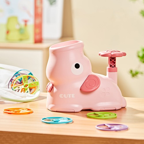 Gra Zręcznościowa Złap Frisbee z Wyrzutnią Dysków – WOOPIE