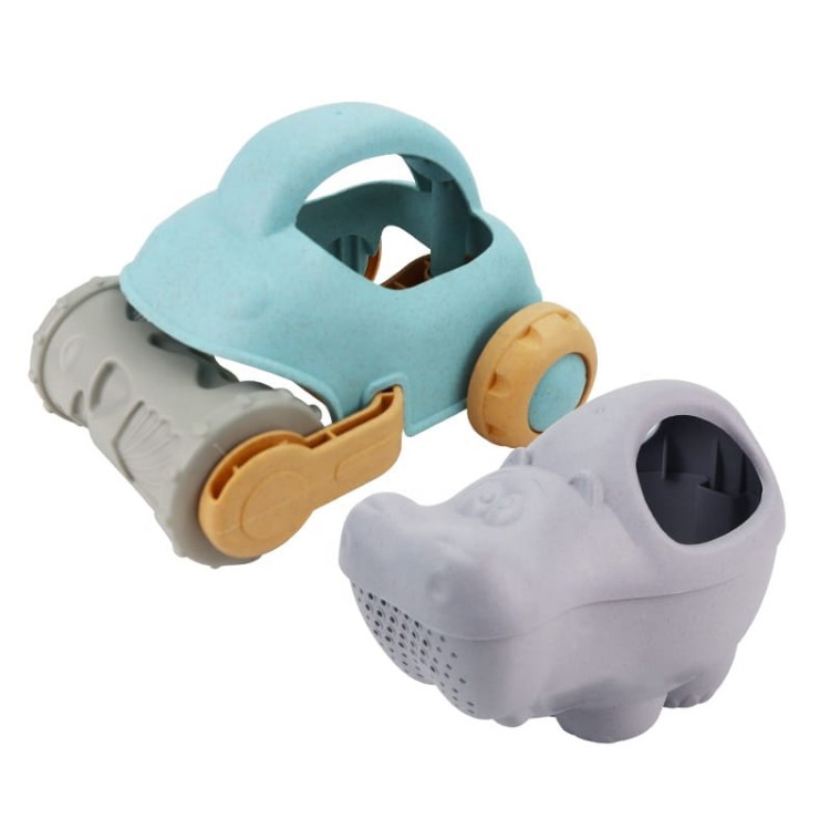 Zestaw do Piasku z Samochodzikiem WOOPIE GREEN 10 el. – Ekologiczna zabawa z BIO materiału