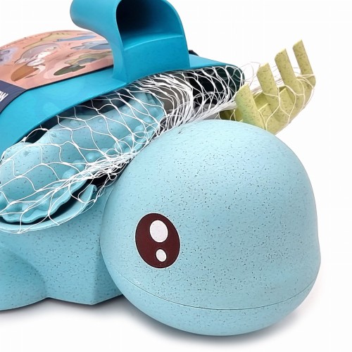 Zestaw 2w1 do Piasku i Wanny Żółwik WOOPIE GREEN 8 el. – Ekologiczna zabawa BIO