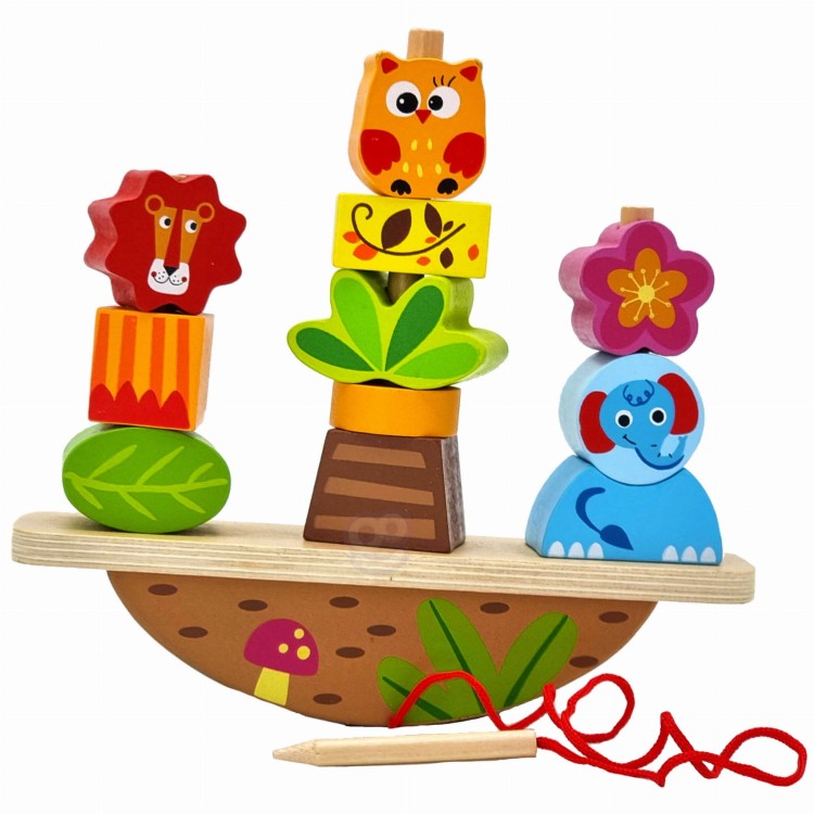 Układanka Balansująca Zwierzęta – TOOKY TOY Montessori