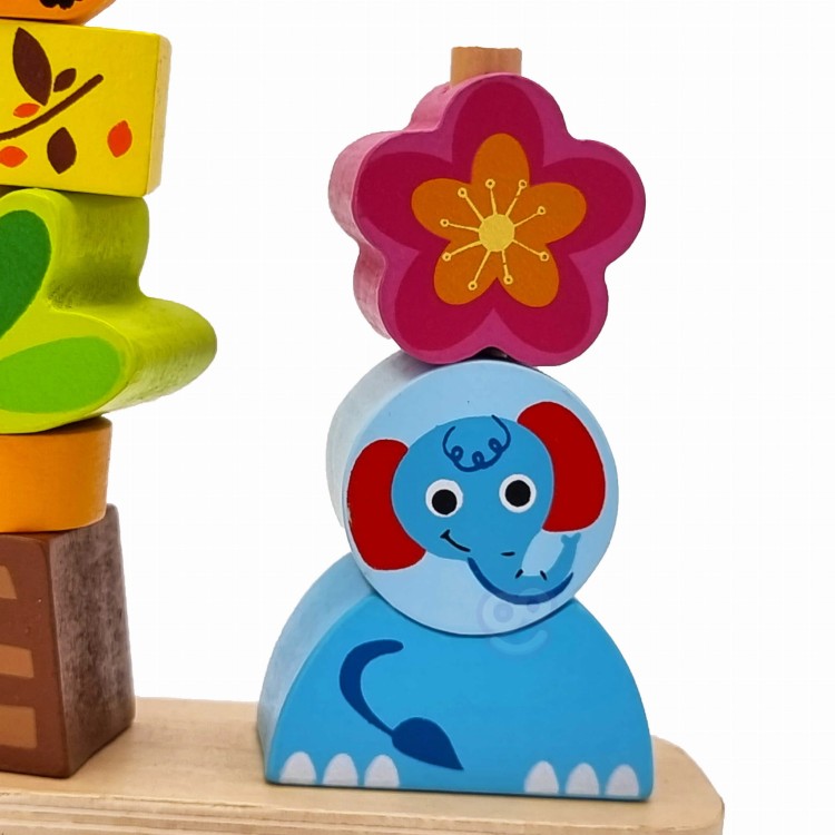 Układanka Balansująca Zwierzęta – TOOKY TOY Montessori
