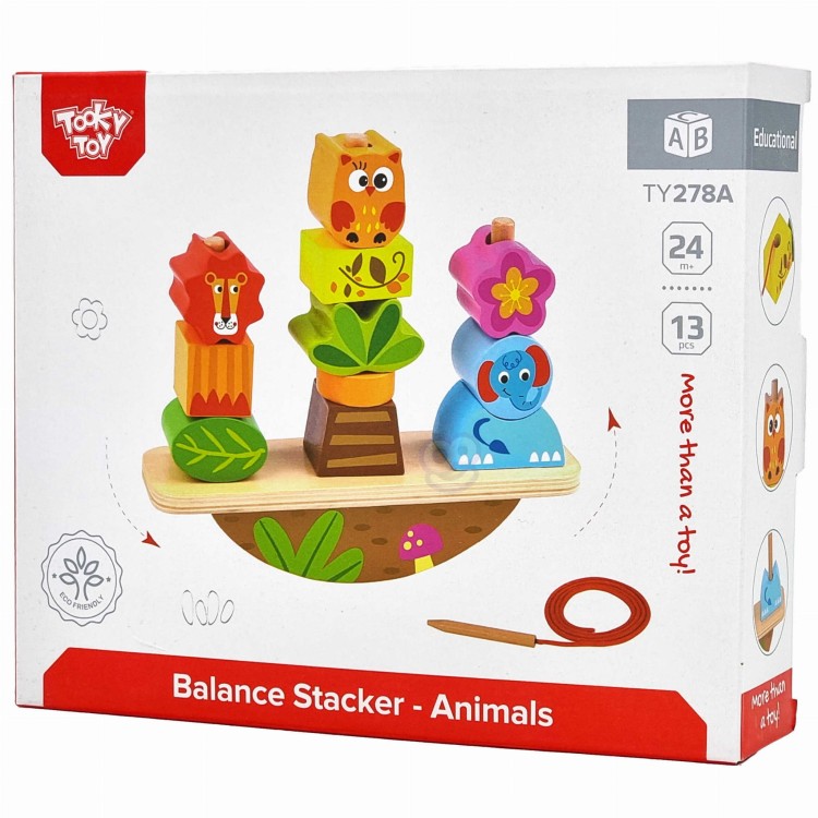 Układanka Balansująca Zwierzęta – TOOKY TOY Montessori